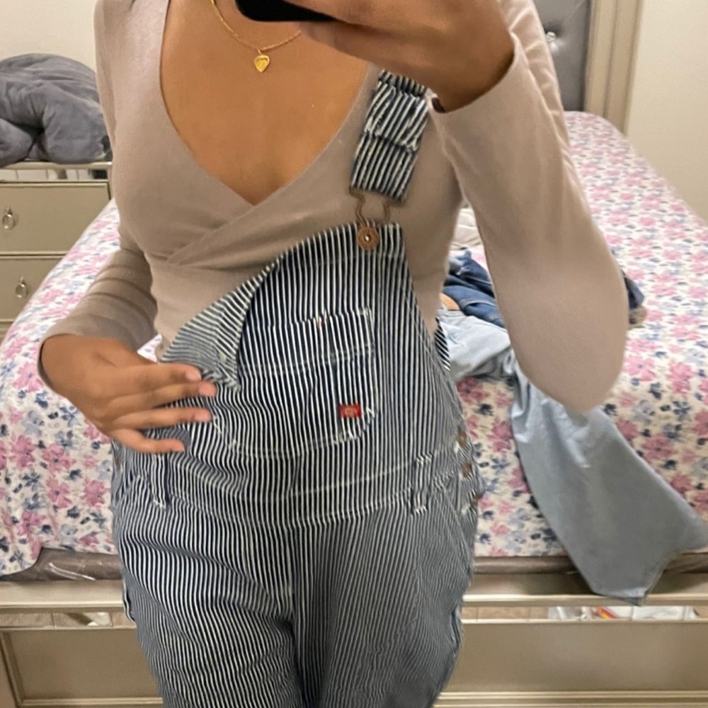 Dickies pinstripe overalls